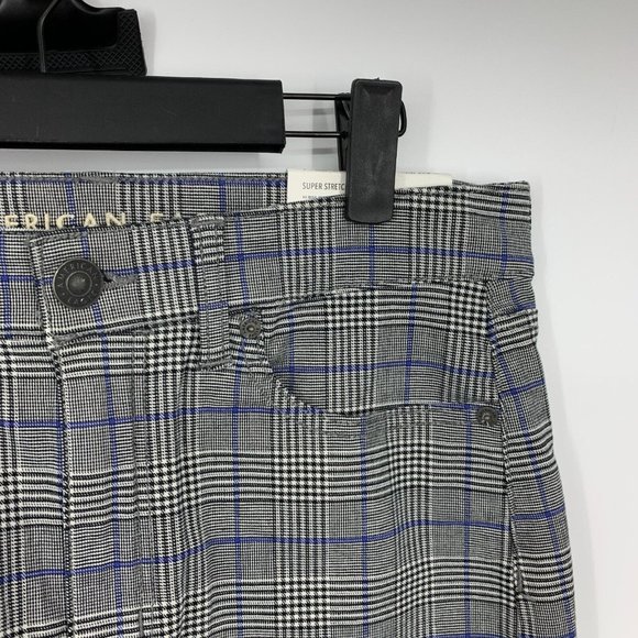 American Eagle Skirt Plaid Hi-Rise Mini Super Stretch NWT - Picture 2 of 8